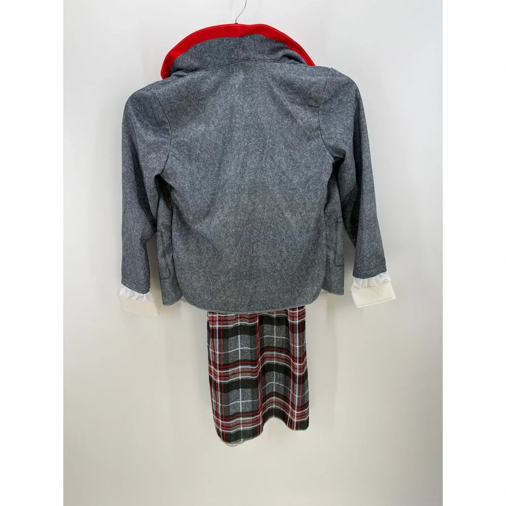 Beetlejuice Beetlejuice Astrid Girls Costume Medium Grey Plaid School Uniform